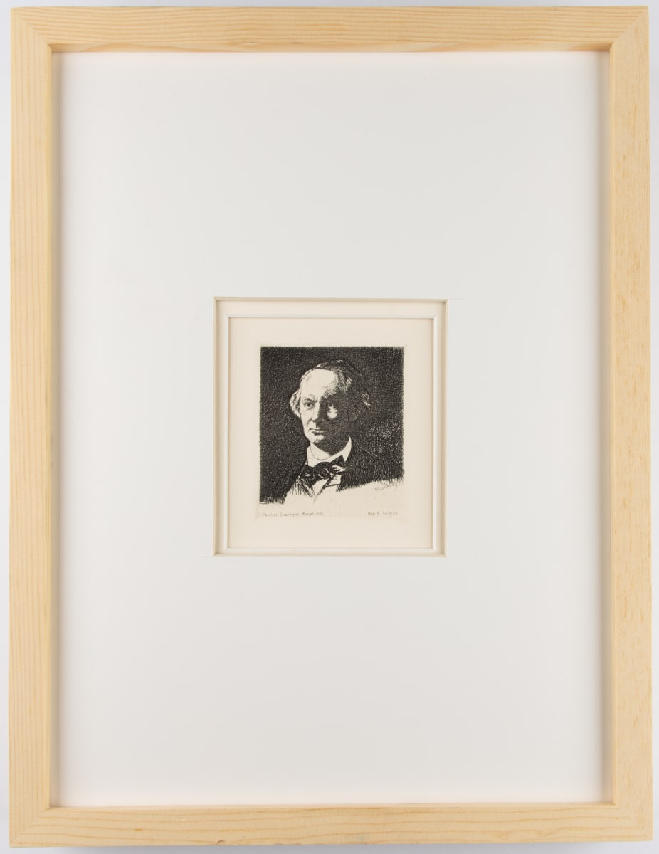 Charles Baudelaire, en face by Edouard Manet  Image: Edouard Manet, Charles Baudelaire, en face, 1865