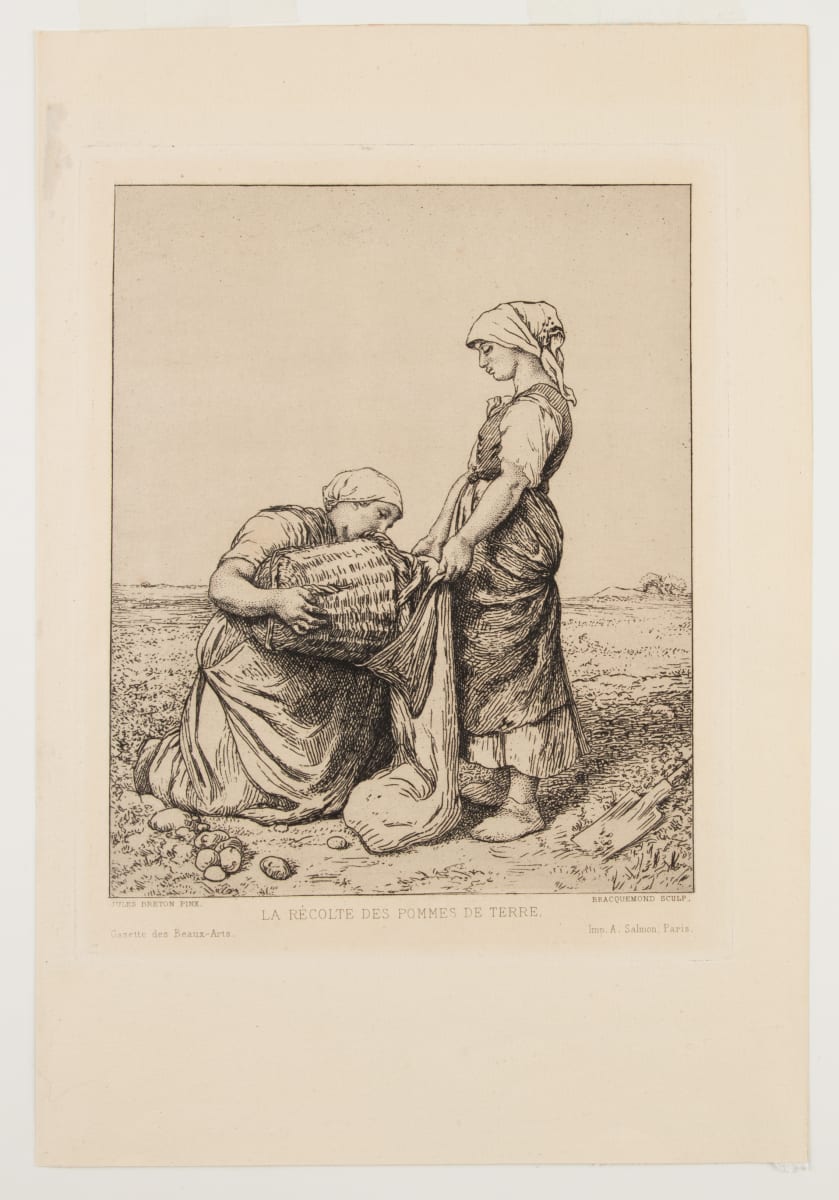 La Recolte des Pommes de Terre by Gustave Mercier, Image 2.