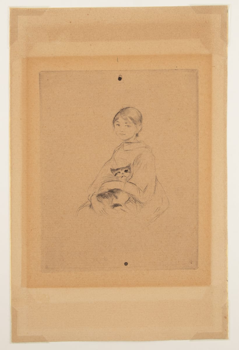 Young Girl with Cat by Berthe Morisot, Image 2.