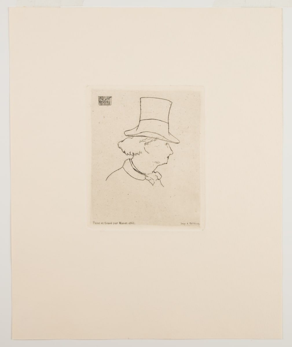 Charles Baudelaire en Chapeau by Edouard Manet, Image 2.