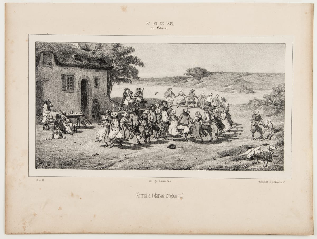 Korrolle (danse Bretonne) by Armand Leleux  Image: Armand Leleux, Korrolle (danse Bretonne), 1842