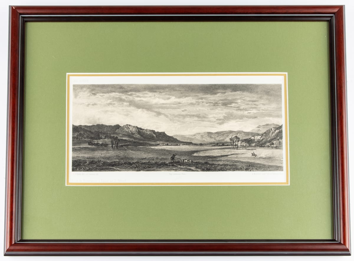 Route de Remiremont  à Épinal par St. Nabord by Jules Laurens  Image: Jules Laurens -After Jean-Joseph Bellel, Route de Remiremont  à Épinal par St. Nabord, 1860