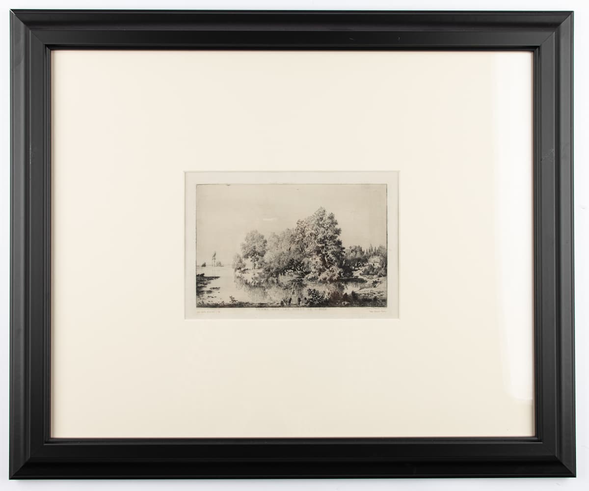 Bords De L'Oise by Theodore Rousseau, Felix Bracquemond  Image: Felix Bracquemond after Theodore Rousseau, Bords De L'Oise, 1880