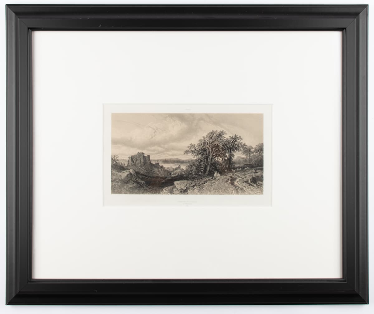 Landscape with Castle by Francois-Fortuné Ferogio  Image: Francois-Fortune Ferogio, Landscape with Castle, 1847