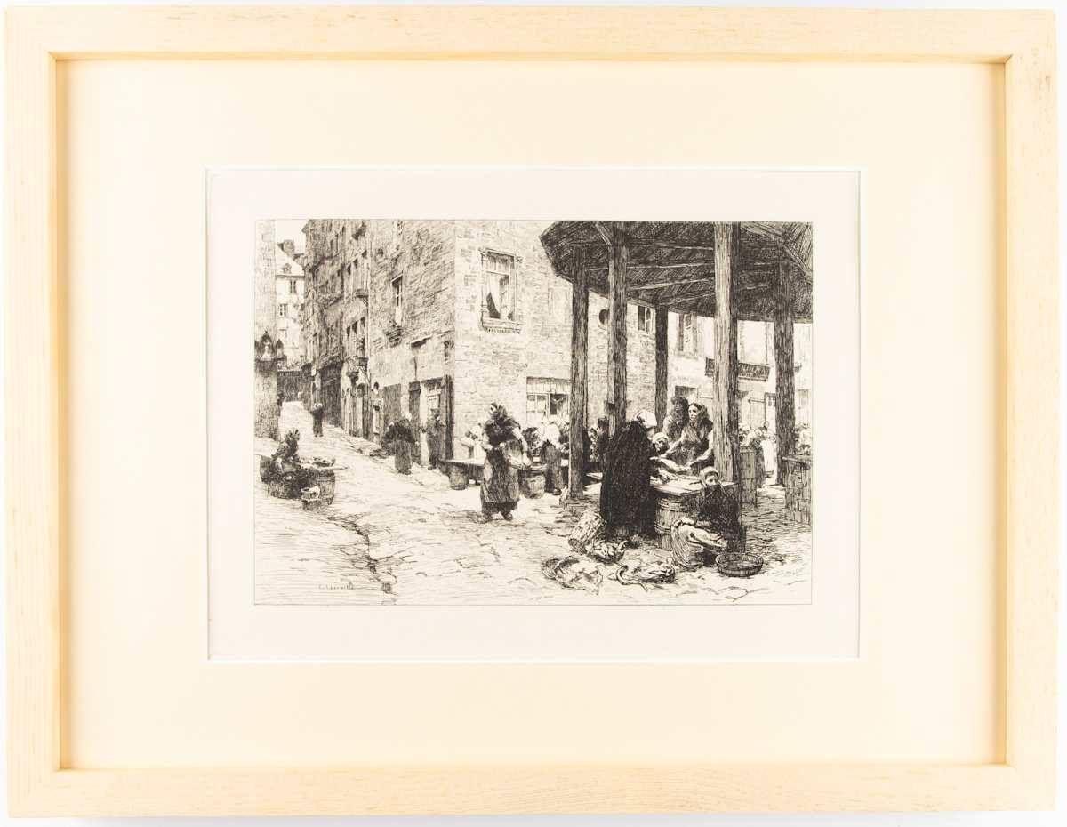 Fish Market at St. Malo by Leon Augustin L' hermitte, Image 3.