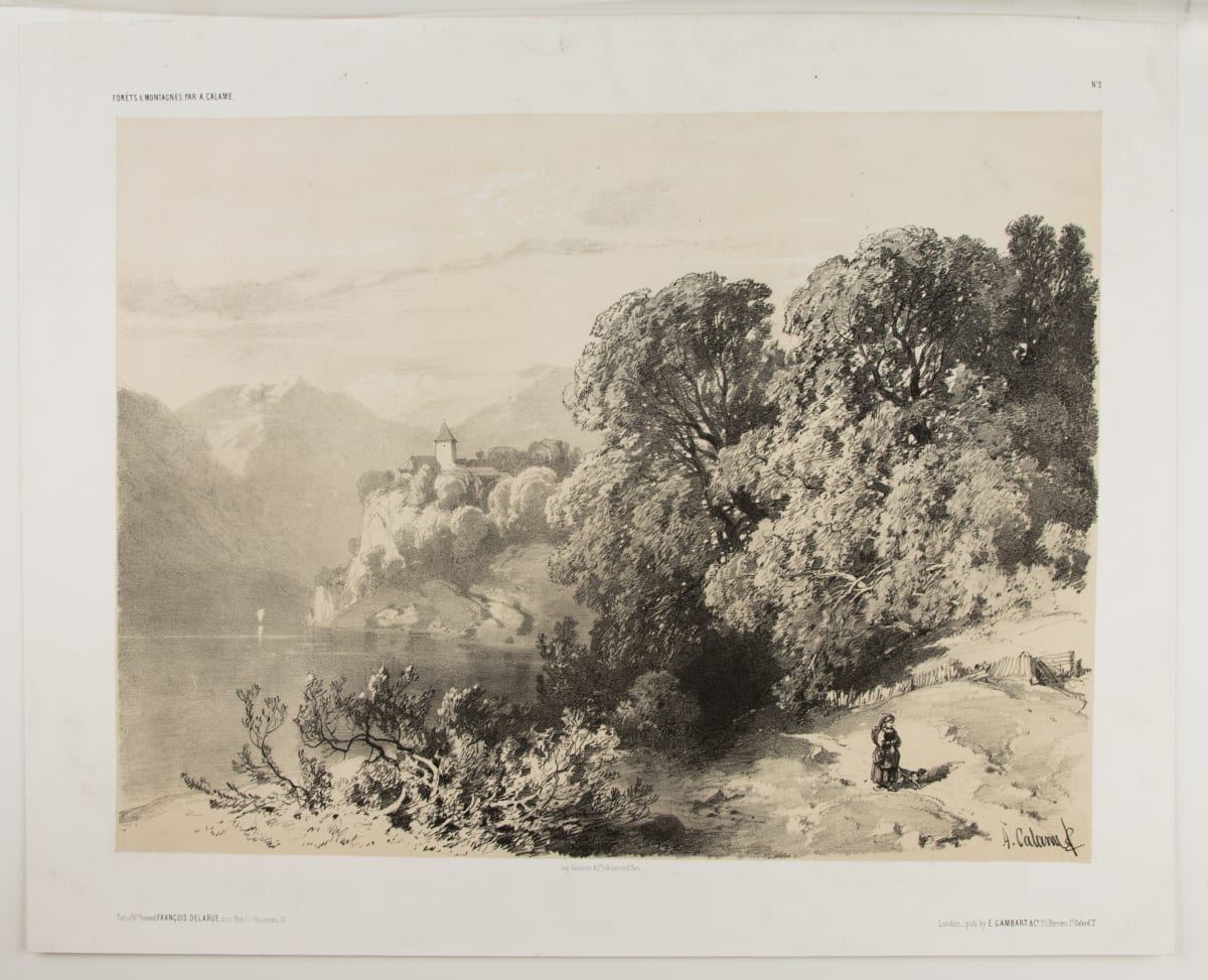 Mountain Landscape by Alexandre Calame  Image: Alexandre Calame, Mountain Landscape, 1845