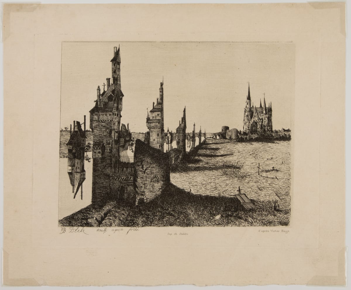 Chateaux Imaginaires by B. Pilete  Image: B. Pilete -After Victor Hugo, Chateaux Imaginaires, c. 19th century