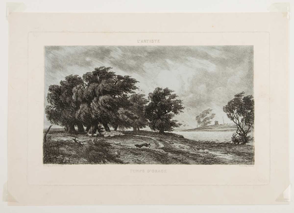 Temps d'Orage (Stormy Weather) by Charles-Francois Daubigny, Image 2.