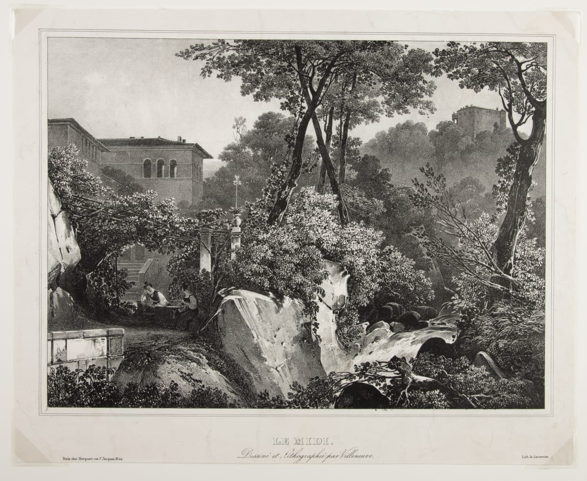 Le Midi (Noon) by Louis Jules Frederic Vileeneuve  Image: Louis Jules Frederic Vileeneuve, Le Midi, 1820