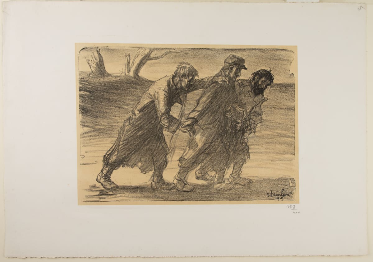 Soldats Blesses by Theophile-Alexandre Steinlen  Image: Theophile-Alexandre Steinlen, Soldats Blesses, 1915