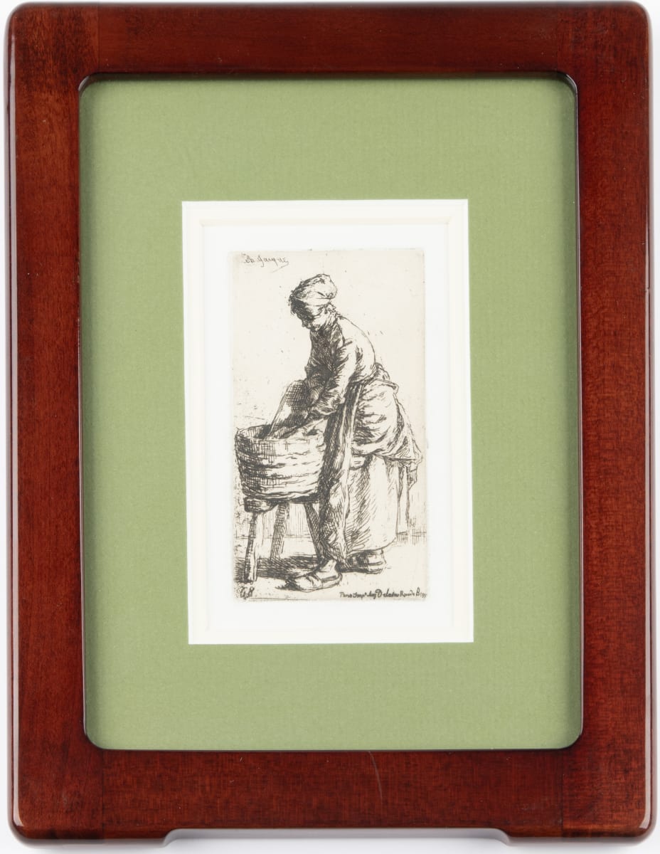 La Laveuse (The Washerwoman) by Charles-Emile Jacque  Image: Charles-Emile Jacque, La Laveuse (The Washerwoman), 1850