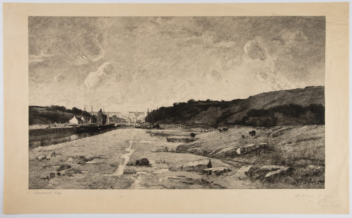 Landscape by Emile Florentin Daumont  Image: Emile Florentin Daumont - After Alexandre Defaux, Landscape, c. 19th century