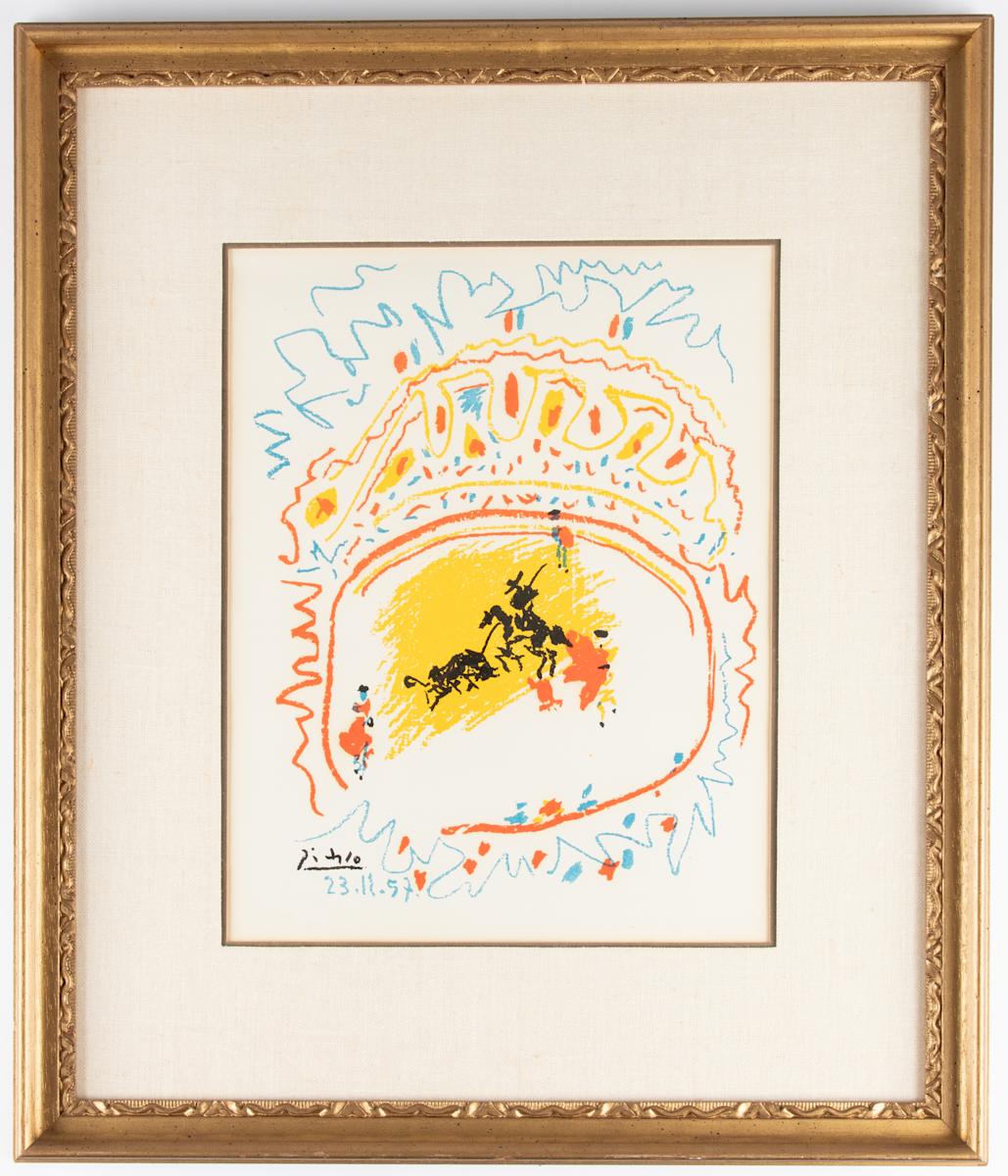 Di La Petit Corrida by Pablo Picasso  Image: Pablo Picasso, Di La Petit Corrida, 1957