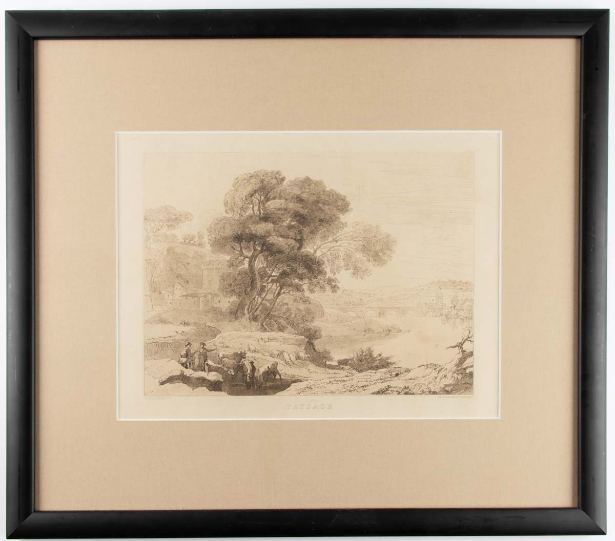 Paysage - Les bords de l'Aino by Charles-Francois Daubigny, Image 3.