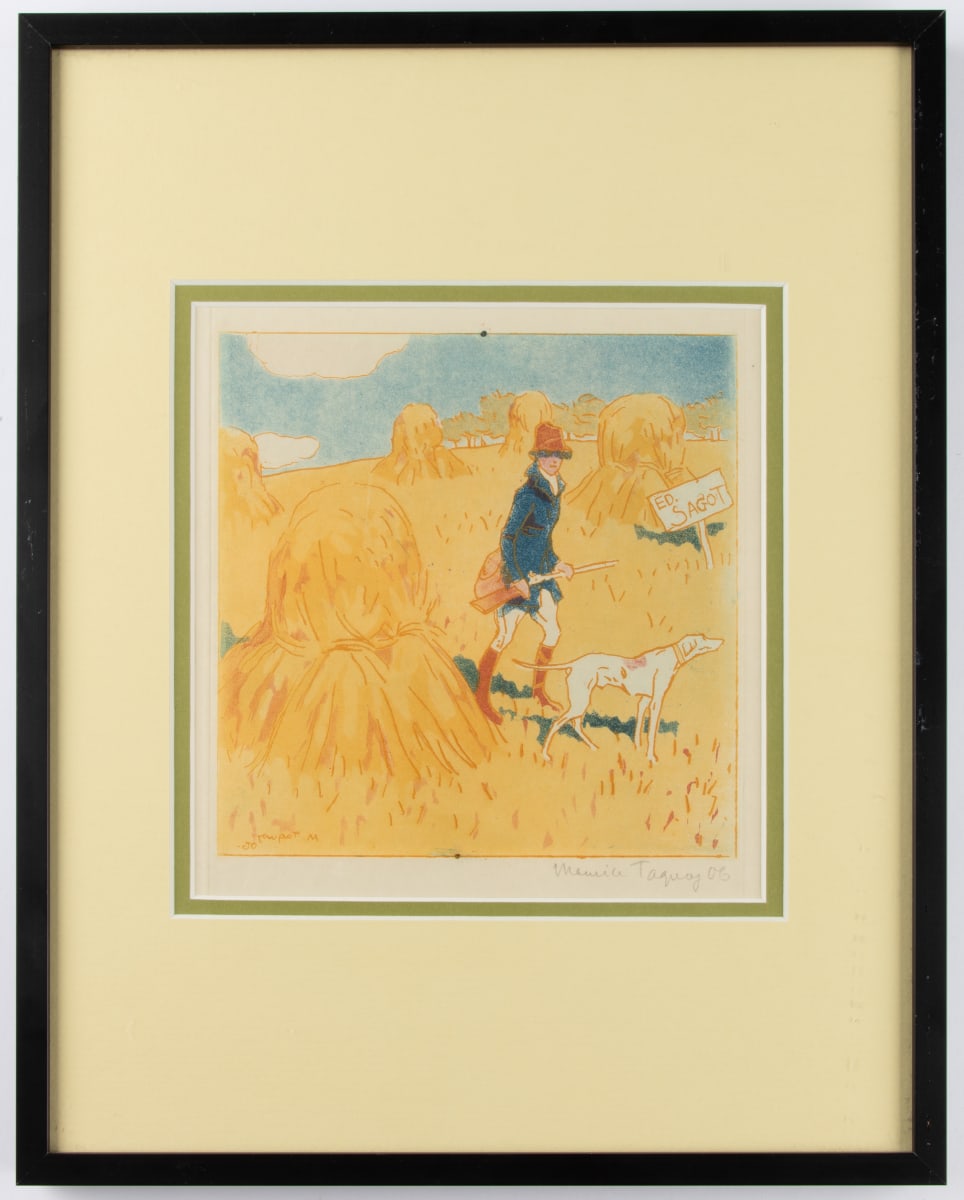 Scene de Chasse (Hunting Scene) by Maurice Taquoy  Image: Maurice Taquoy, Hunting Scene, 1906
