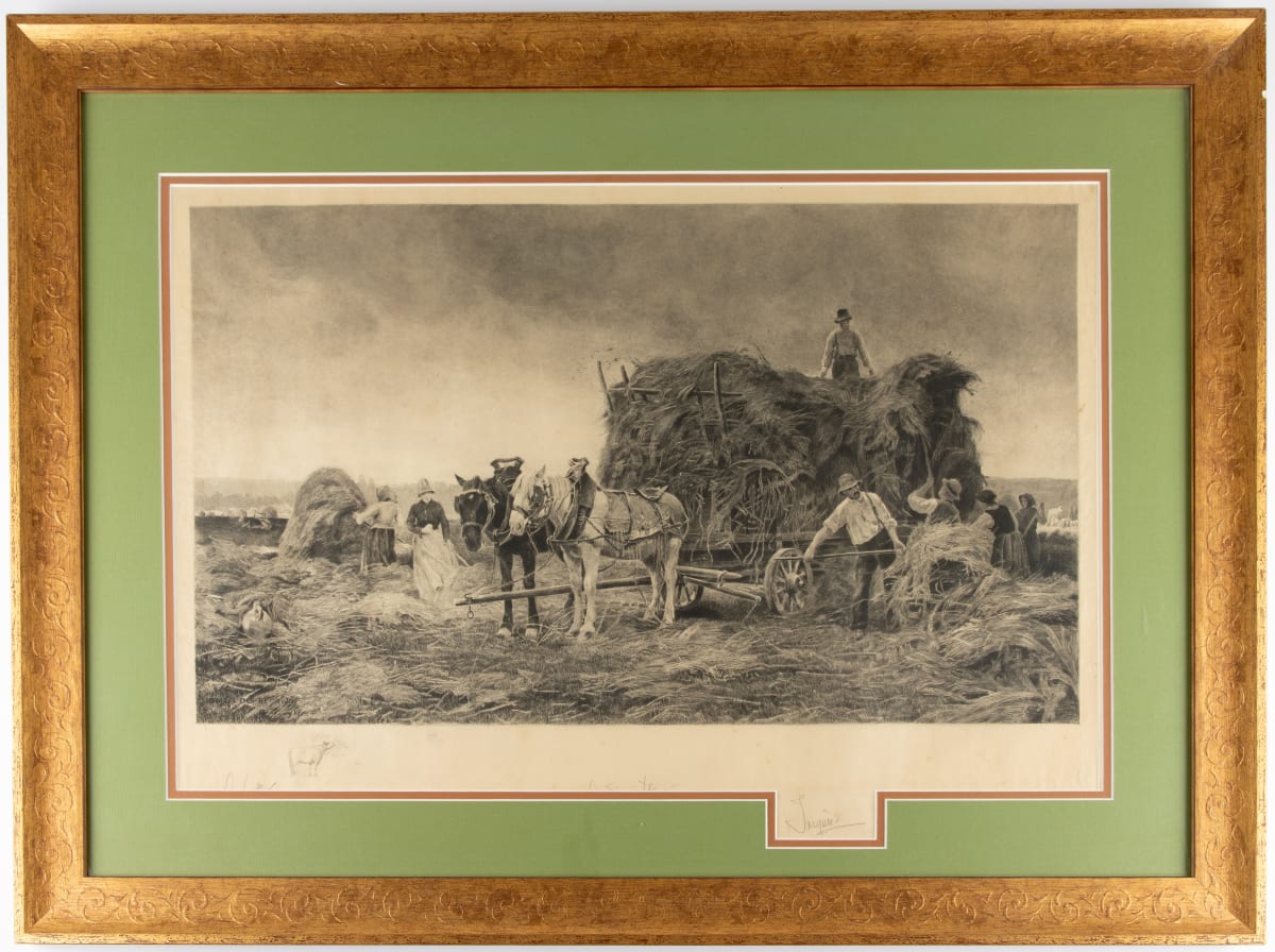 Les Moissonneurs (The Harvesters) by Louis Trinquier-Trianon  Image: Louis Trinquier Trianon -After Julien Dupre, Les Moissoneurs (The Harvesters), 1890