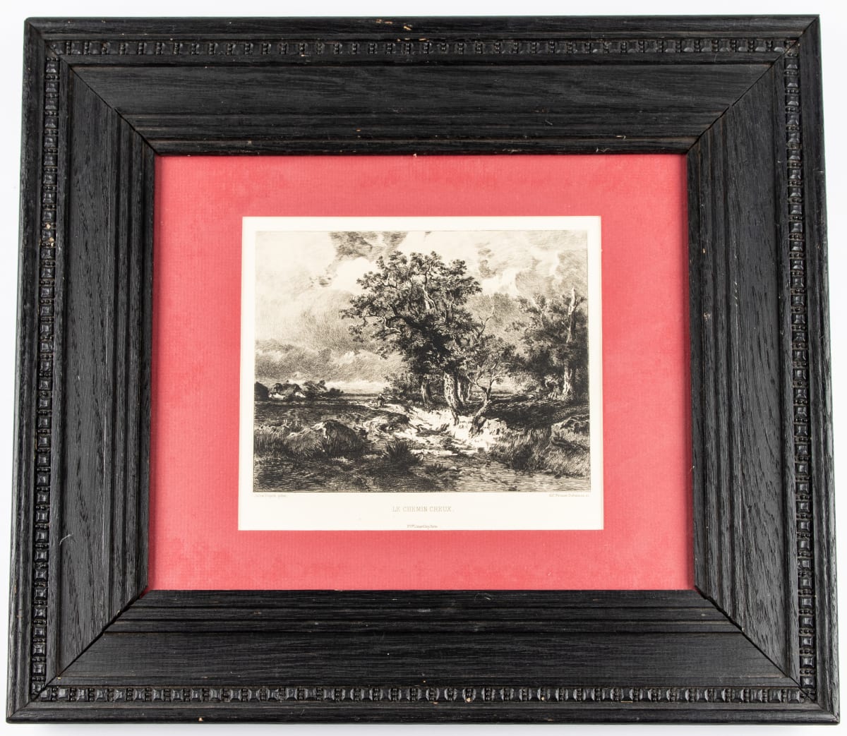 Le Chemin Creux by Alfred Brunet-Debaines  Image: Alfred Brunet-Debaines - After Jules Dupre, Le Chemin Creux, 1880