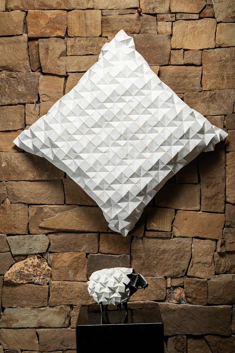 Paper Pillow, Fleece Unfolded by Box Studio, Image 1.