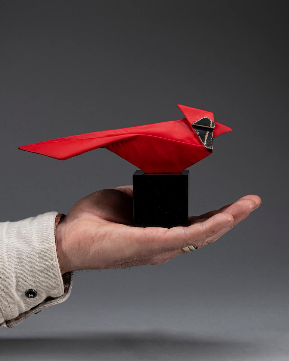 Crease Cardinal by Kevin Box Studio  Image: Crease Cardinal - mini