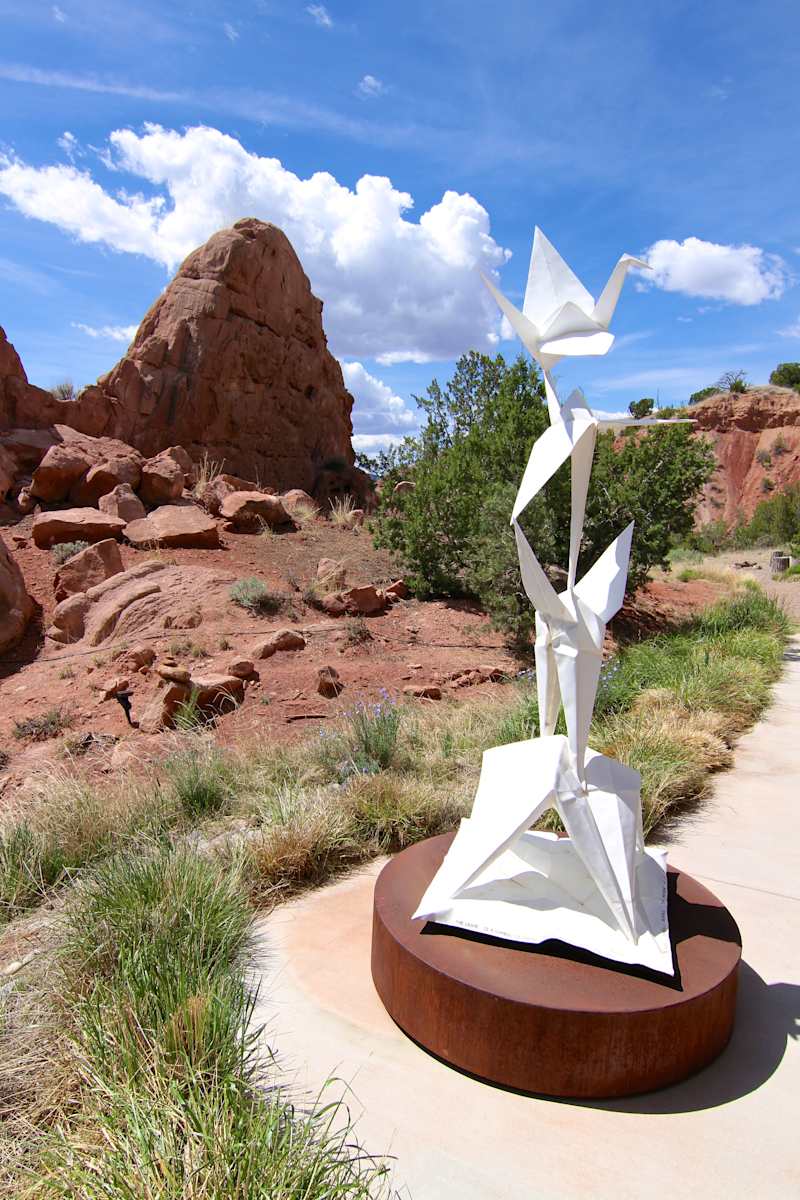 Crane Unfolding monument by Kevin Box Studio 