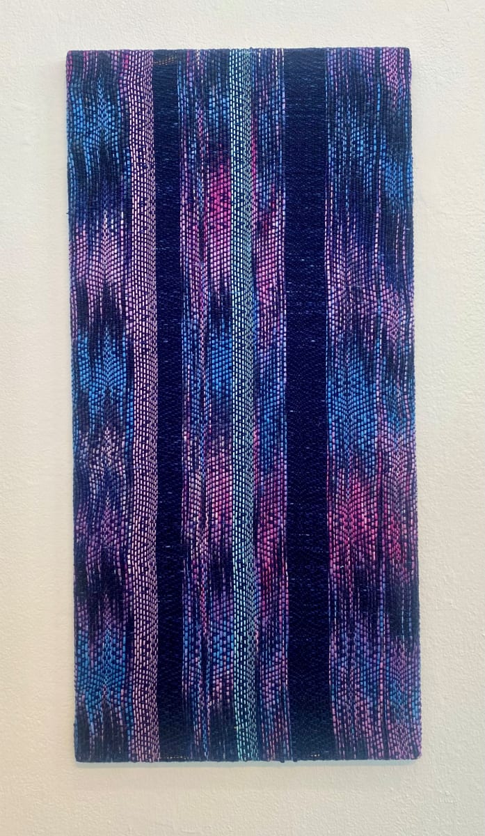 Purple stretched weaving 5 by Perry Gross, Image 1.