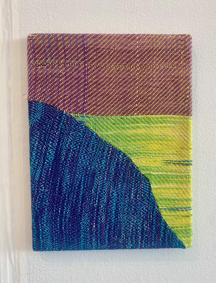 Blue and green weaving 3 by Perry Gross 