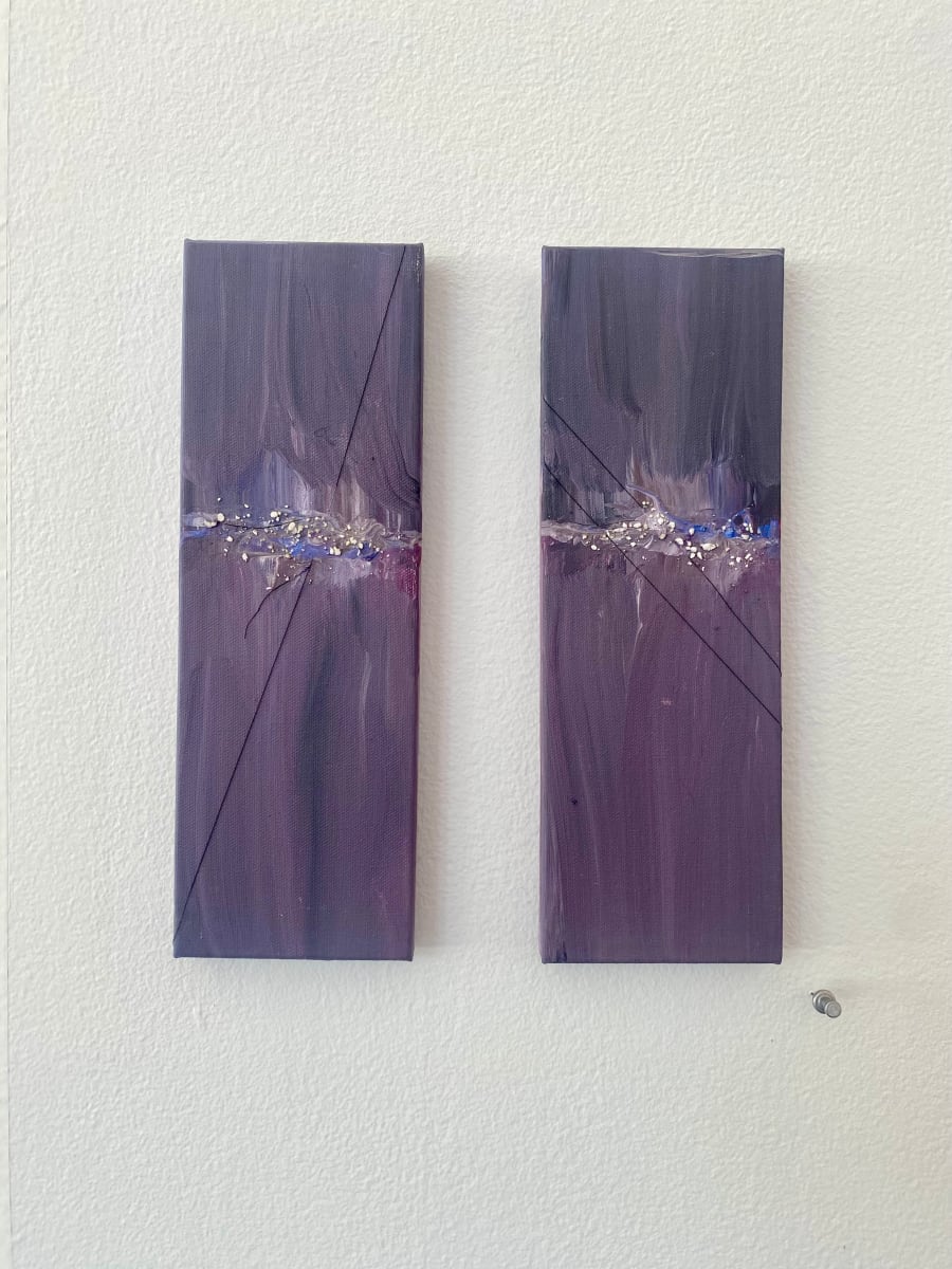 Perlite diptych by Perry Gross 