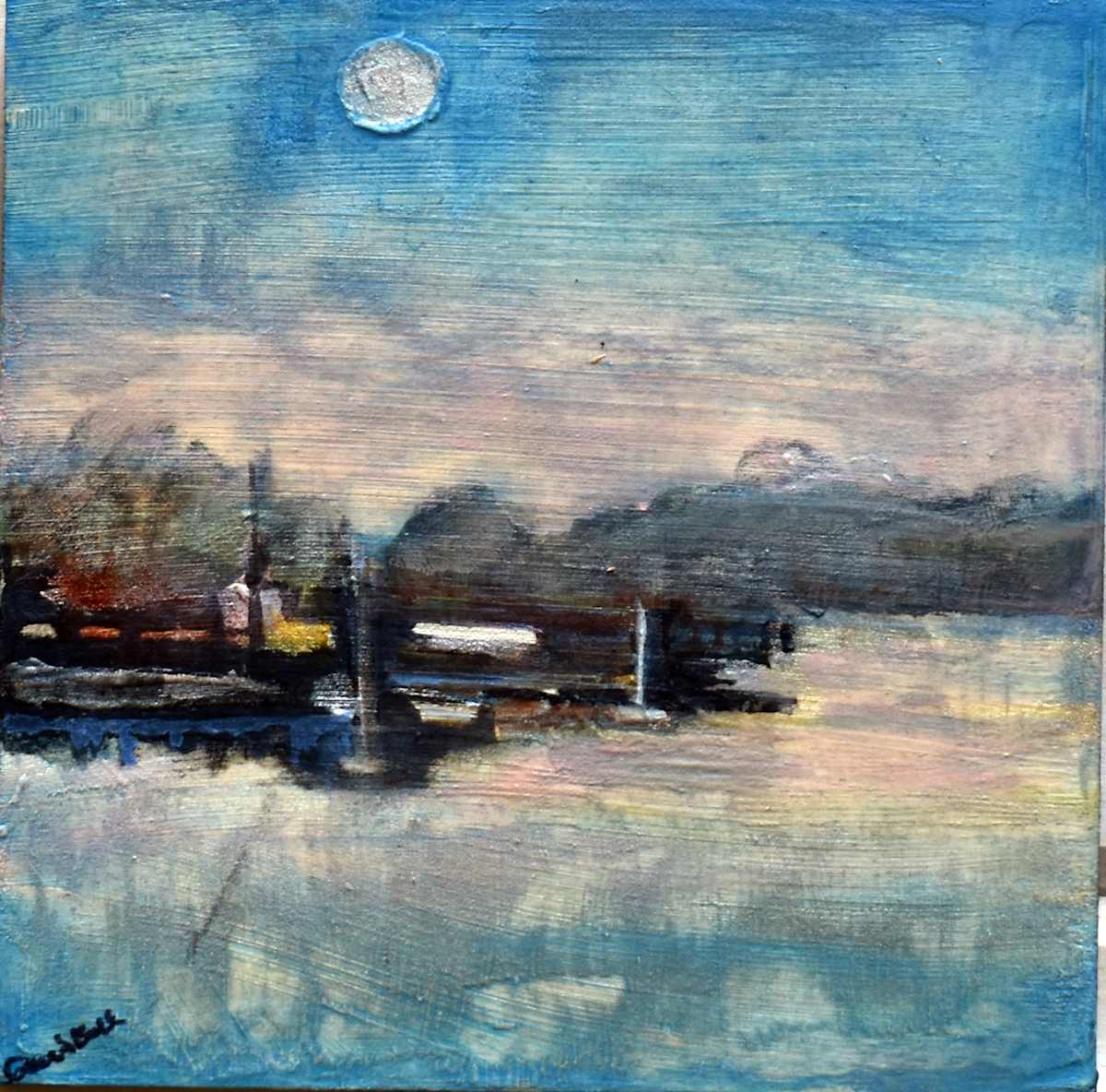 Pink Sky Docks by Deena S. Ball, Image 1.