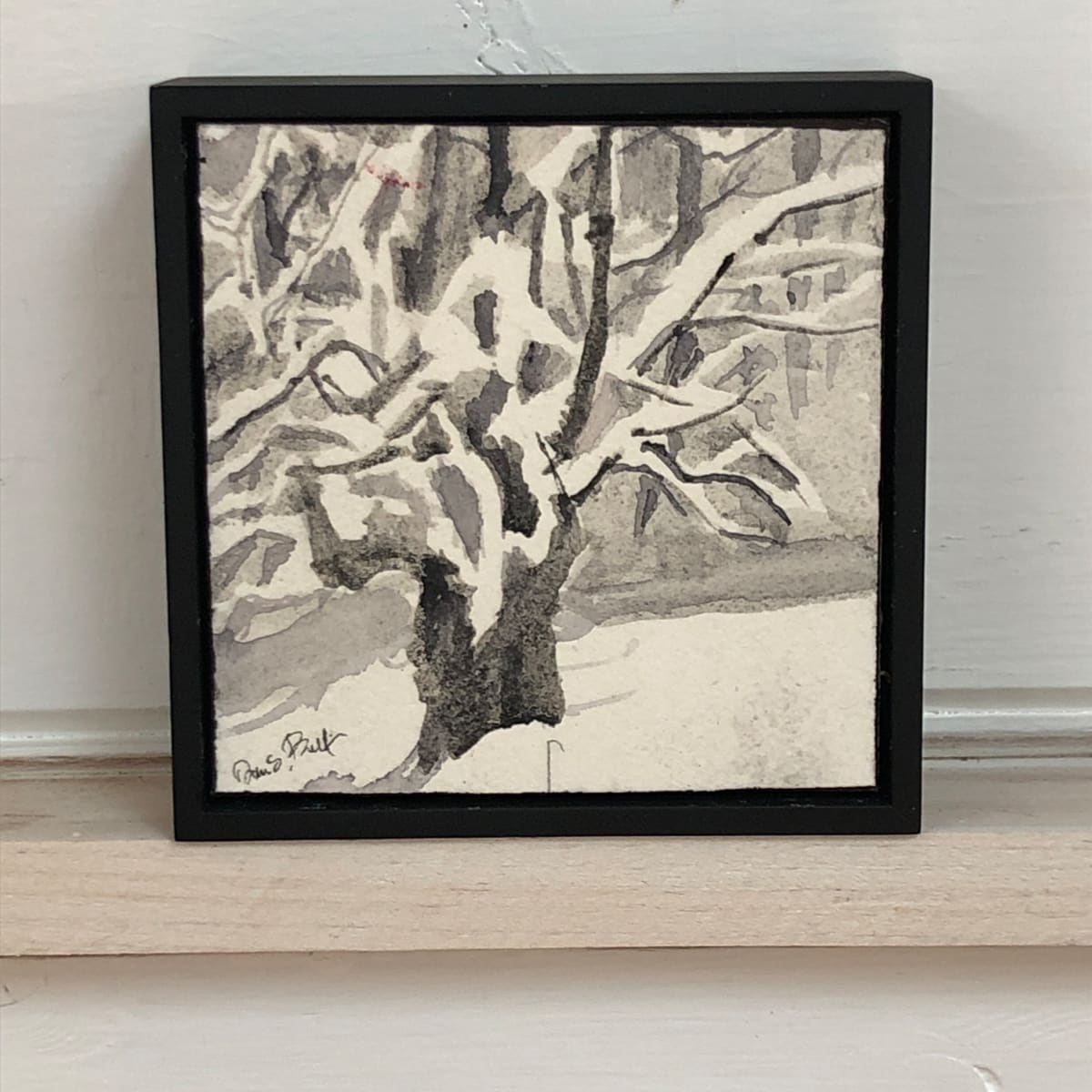 Apple tree in the Snow by Deena S. Ball  Image: sprayed and waxed