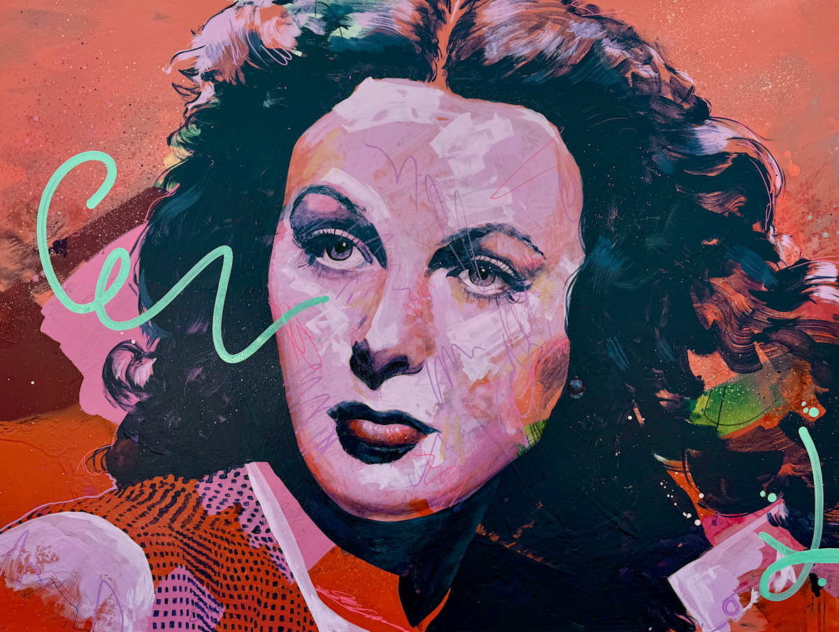 Hedy Lamarr by Dylan Tellesen, Image 1.