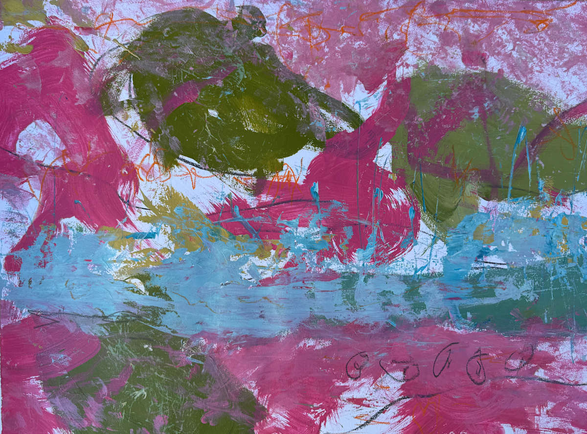 Candy Crush by Chris Pero  Image: Candy Crush.  Original acrylic, graphite, and oil crayon on paper. 24 x18”