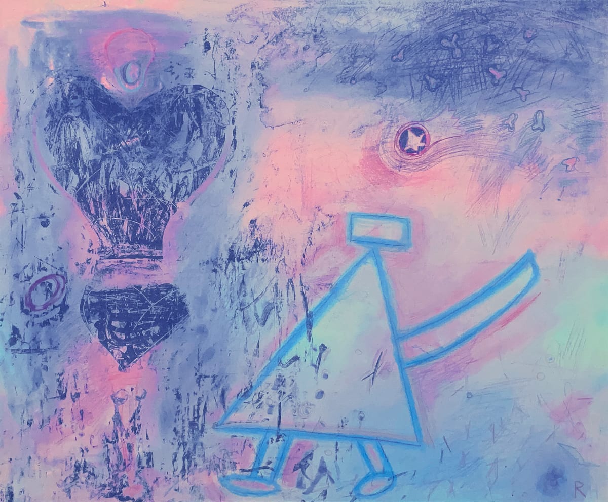Two Dissimilar Artists / Purple Haze by Robert Hanson 