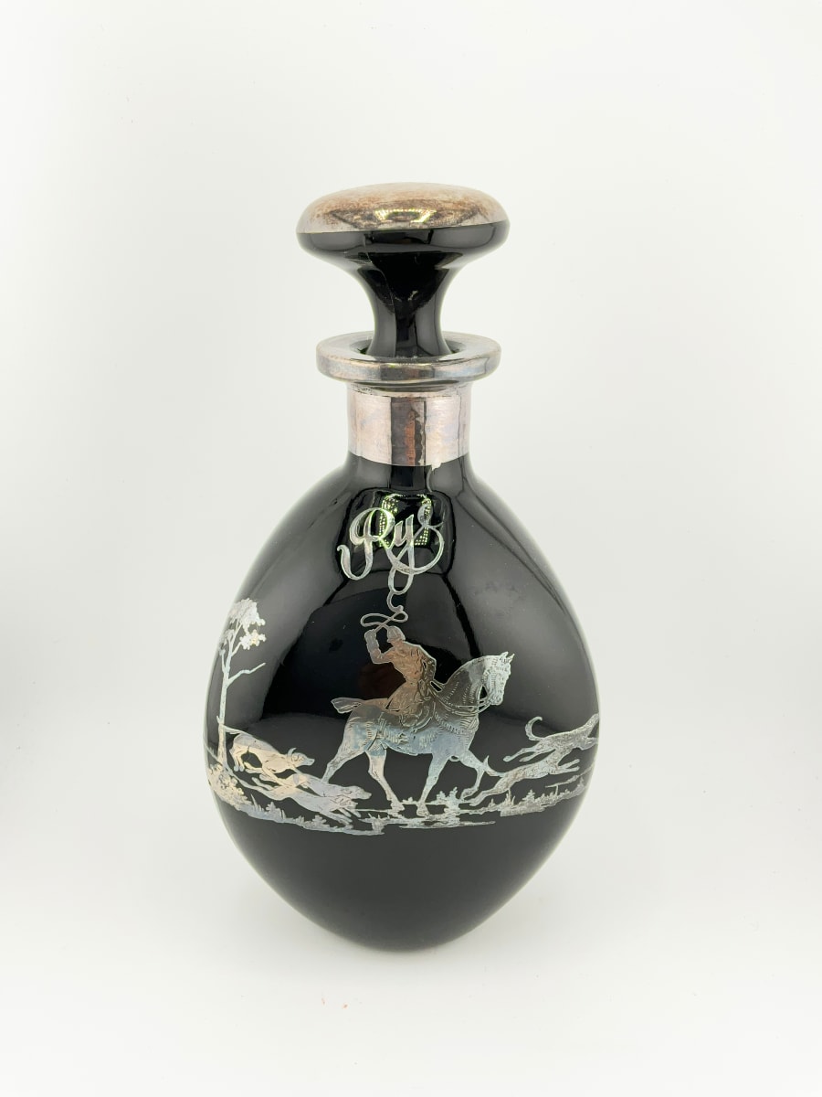 Decanter With Silver Overlay 
