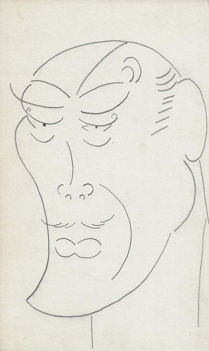 Untitled ( Face ) by Dong Kingman, Image 1.