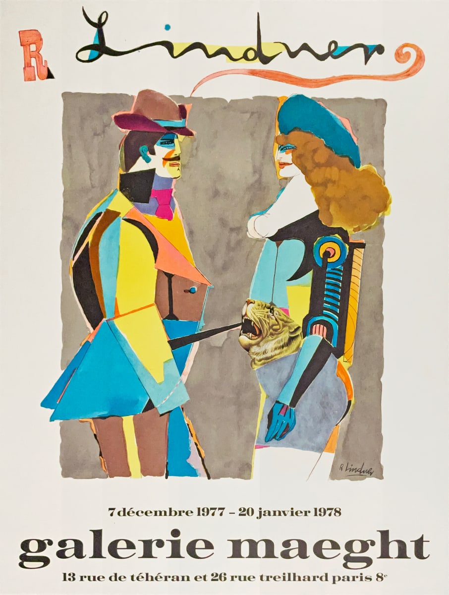 Galerie Maeght “Richard Lindner”1977 Exhibition Poster by Richard Lindner 