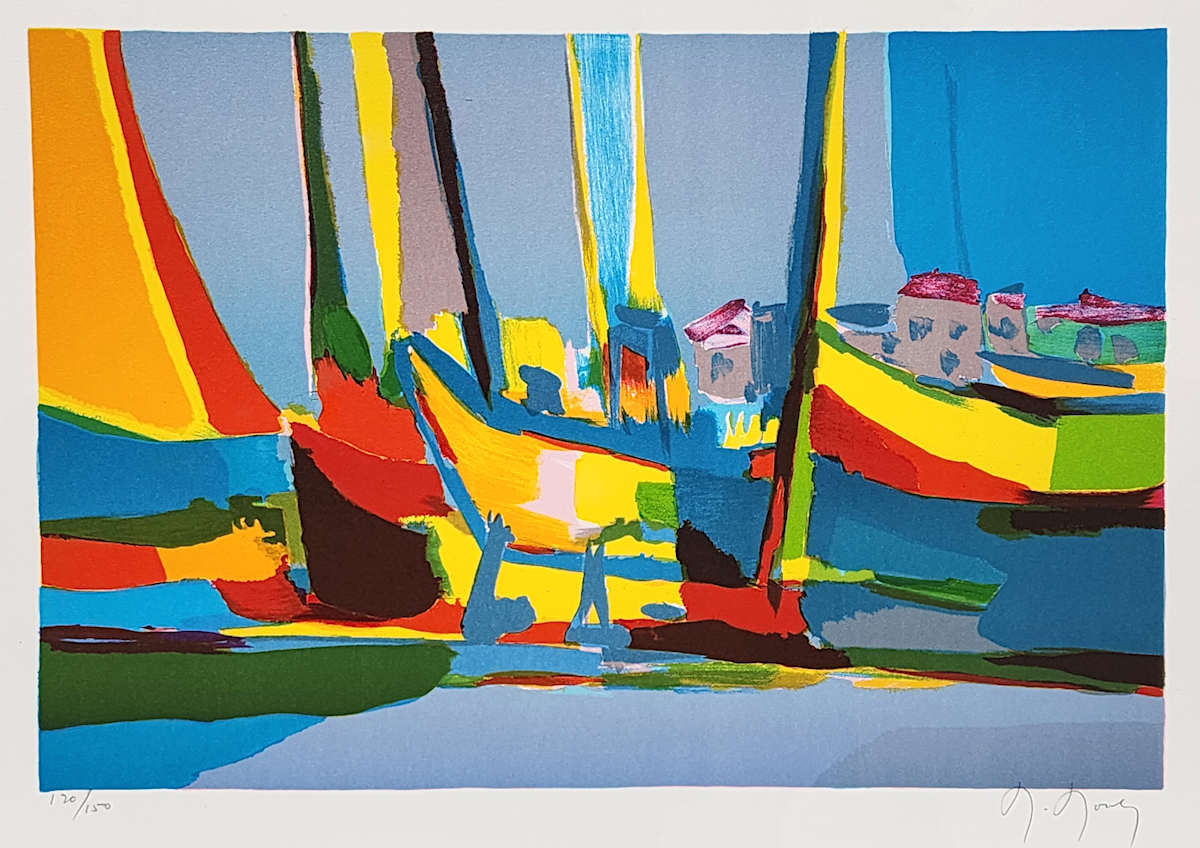 Les Bateaux Jaunes by Marcel Mouly, Image 3.