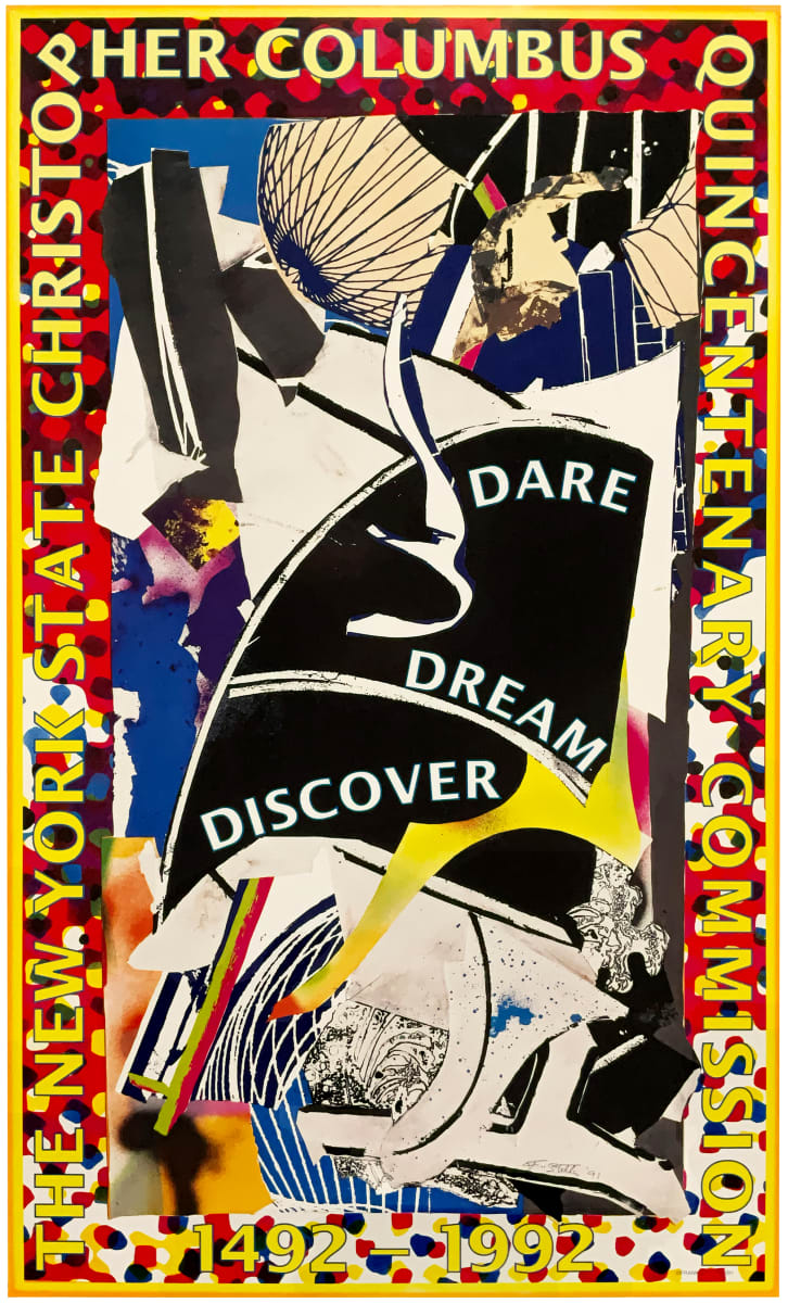 Frank Stella "The New York State Christopher Columbus Quincentenary Commission” 1991 Poster by Frank Stella 