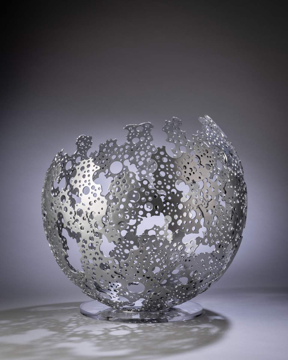 Shadow Sphere - Silver - 27" by Michael Enn Sirvet  (Sirvet Studios LLC), Image 1.