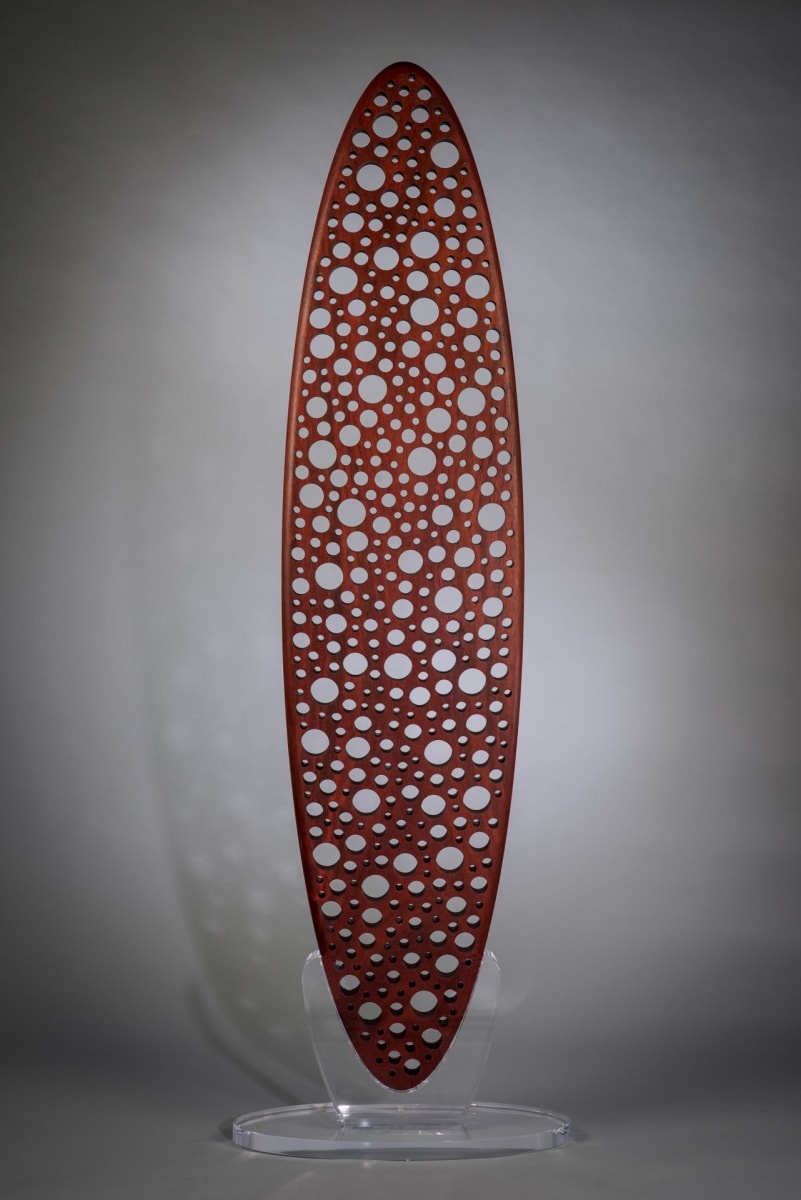 Harbinger - Padauk by Michael Enn Sirvet  (Sirvet Studios LLC)  Image: Padauk Harbinger - head-on view