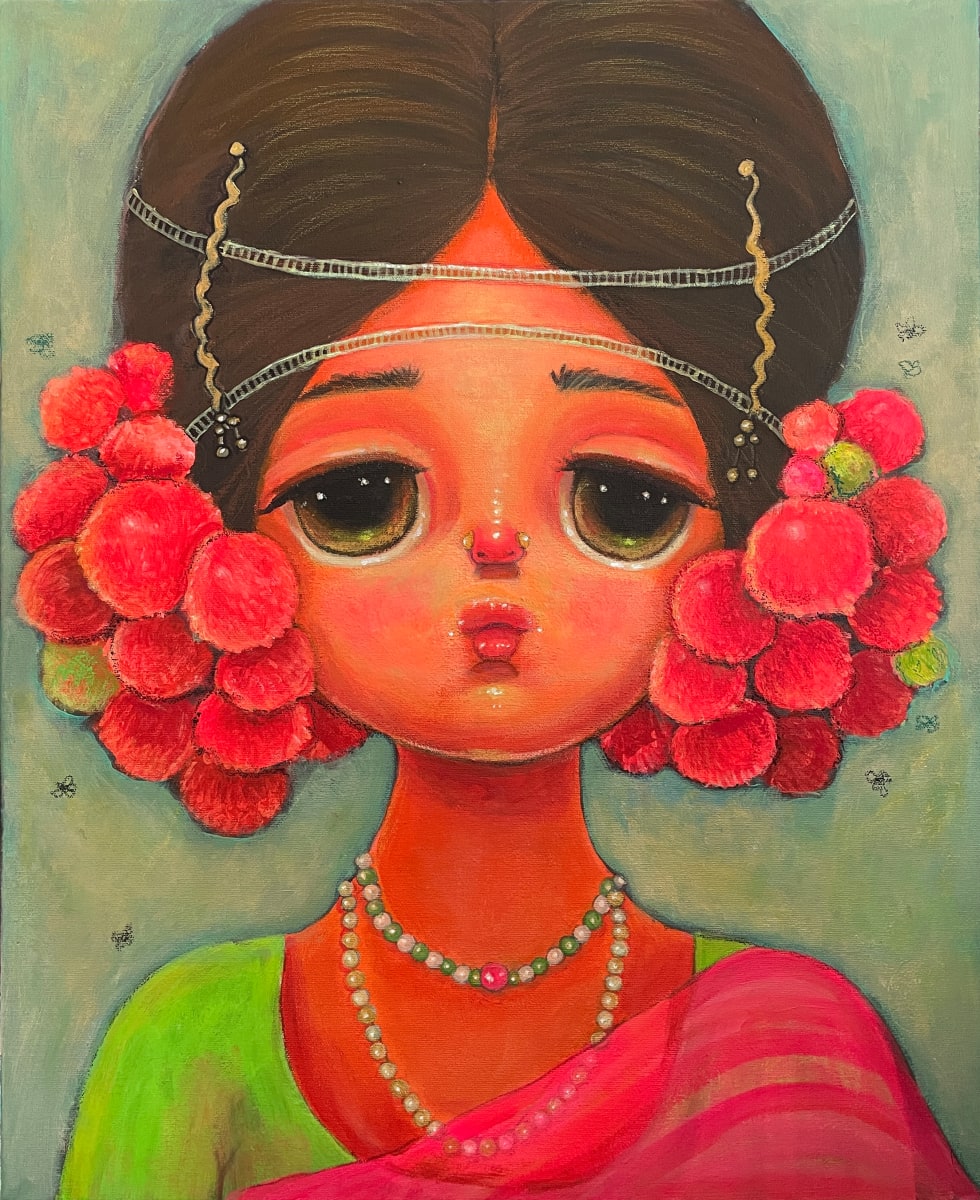 Haunted by flower flies by Ajita Roy 