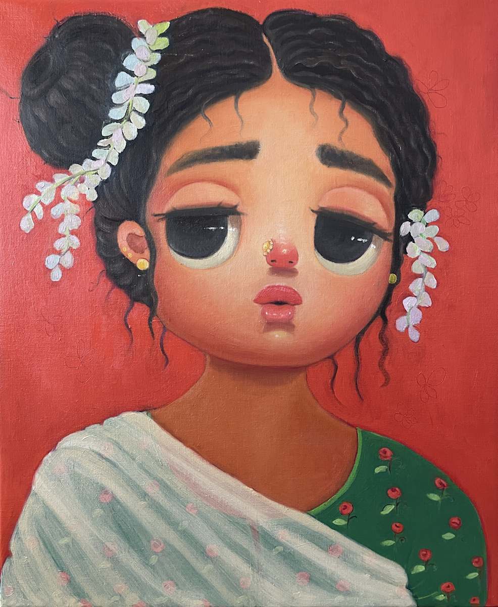 Red shadows by Ajita Roy 