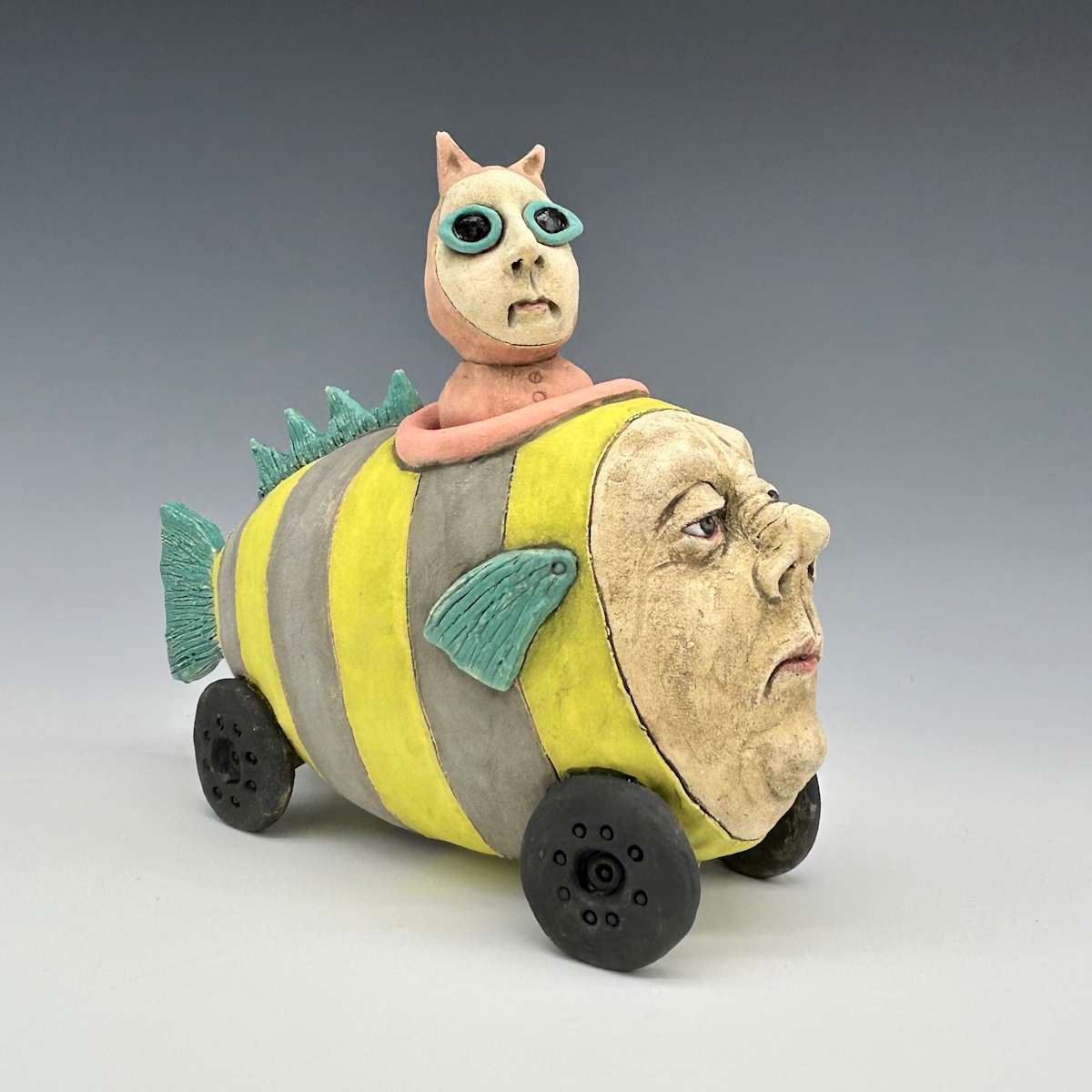 cool cat fish car by Jeanine Pennell 
