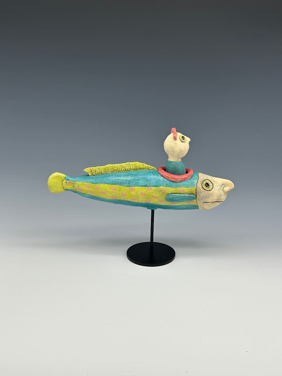 Wide-eyed flying fish by Jeanine Pennell 