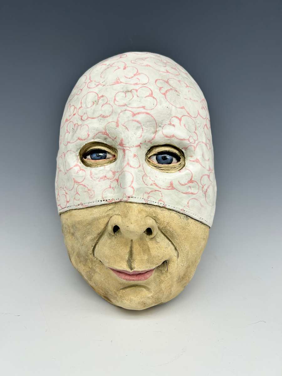 Pink Clouds Mask by Jeanine Pennell, Image 1.