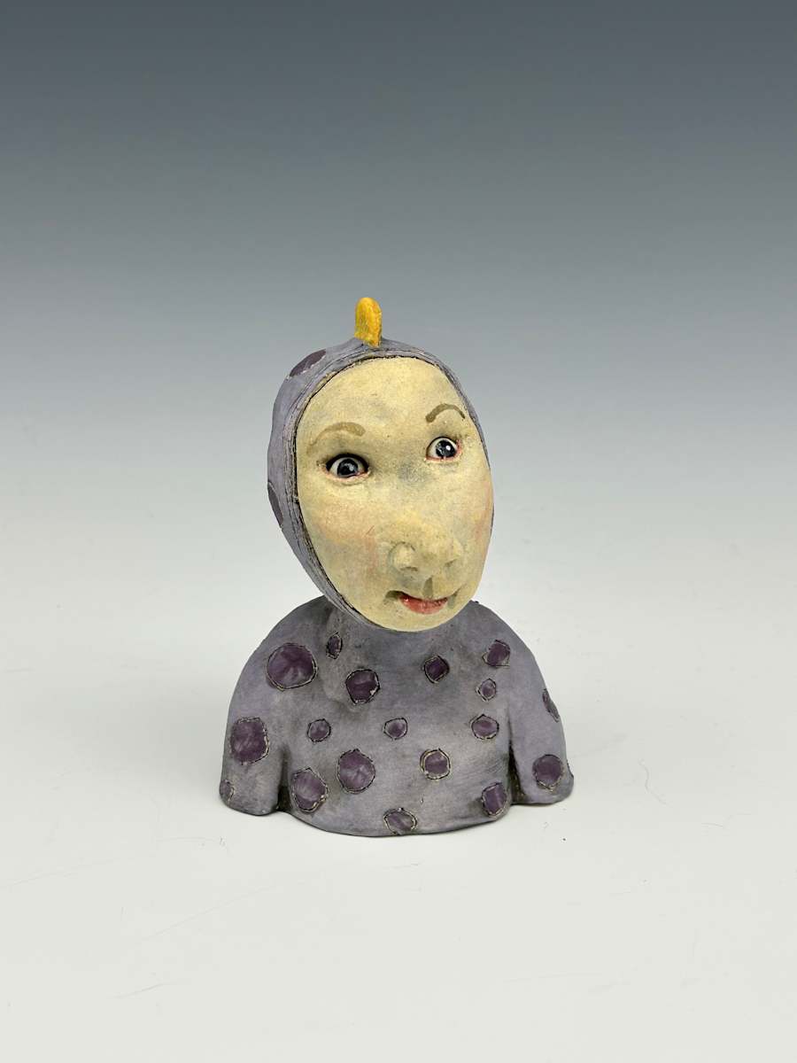 Purple dinosaur by Jeanine Pennell 