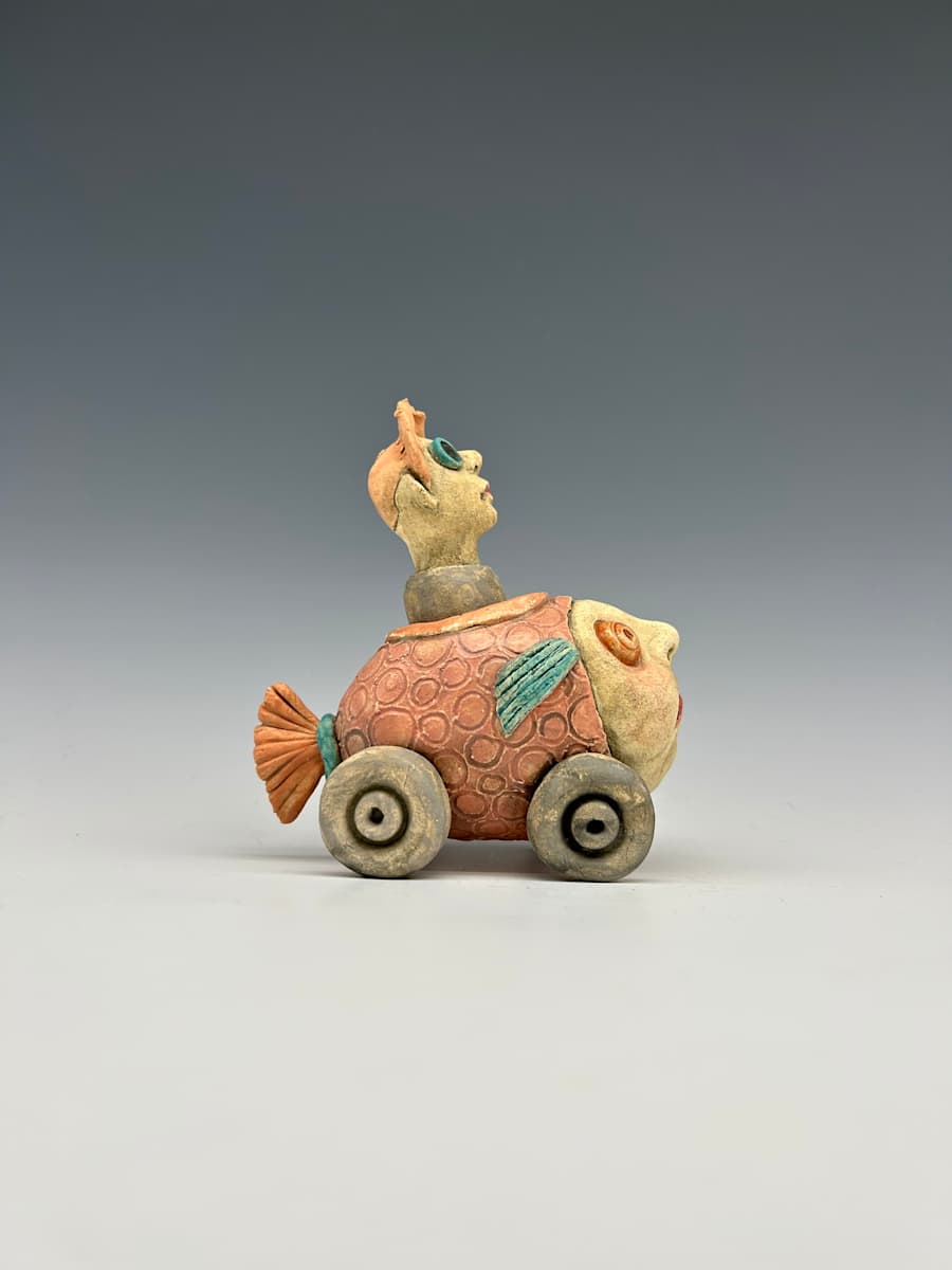 Mini salmon fish car by Jeanine Pennell 