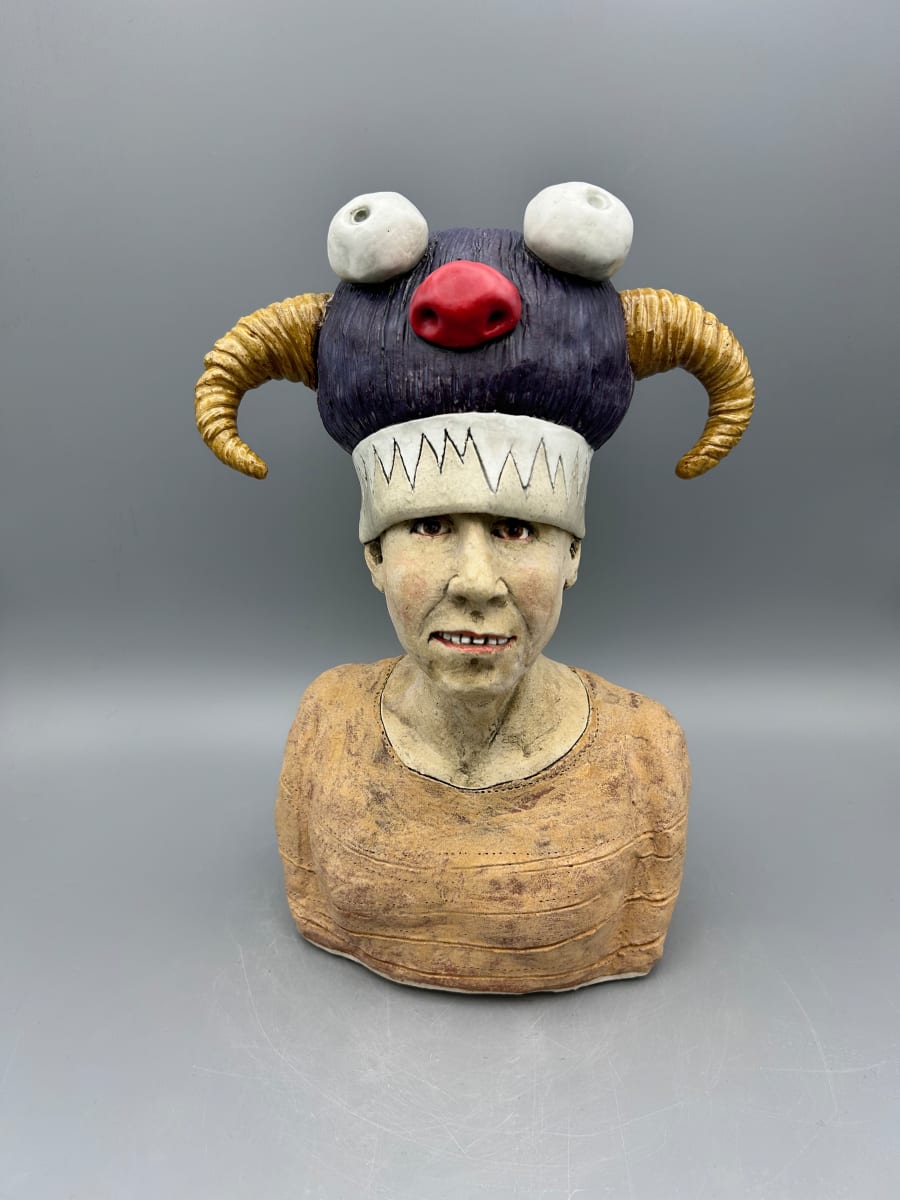 Purple Monster Hat by Jeanine Pennell, Image 1.