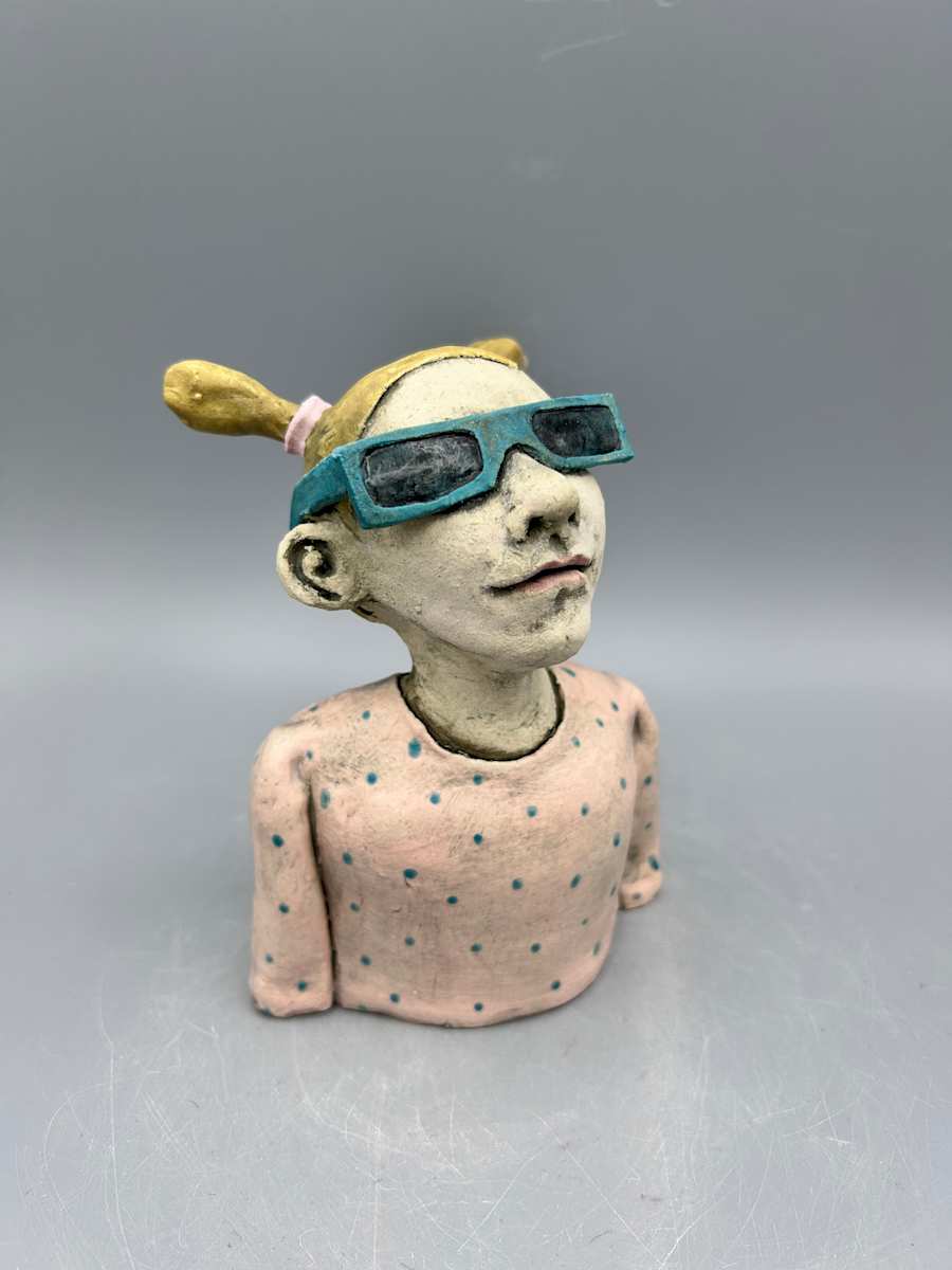 April eclipse (pink girl) by Jeanine Pennell, Image 2.