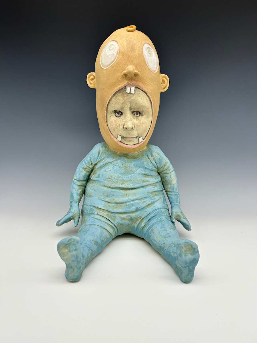 Big, blue baby by Jeanine Pennell 