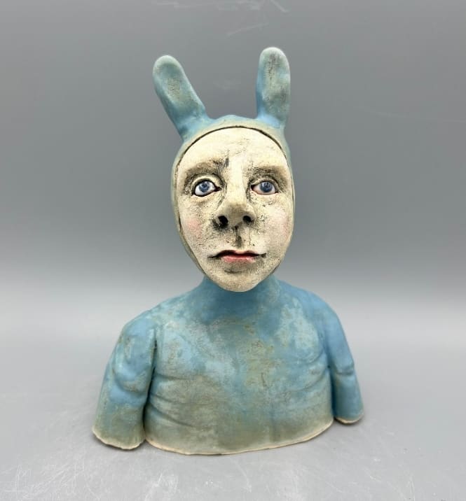 Blue bunny by Jeanine Pennell 